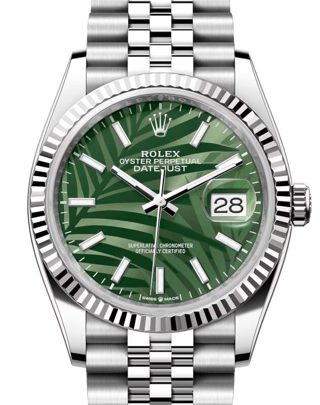 Rolex Datejust 36 36 mm 126234GSJ-2 Steel/White Gold Green