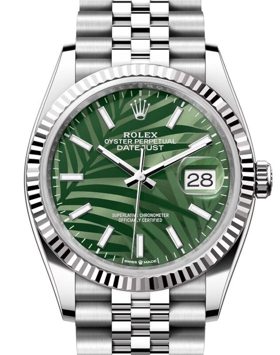 Rolex Datejust 36 36 mm 126234GSJ-2 Steel/White Gold Green