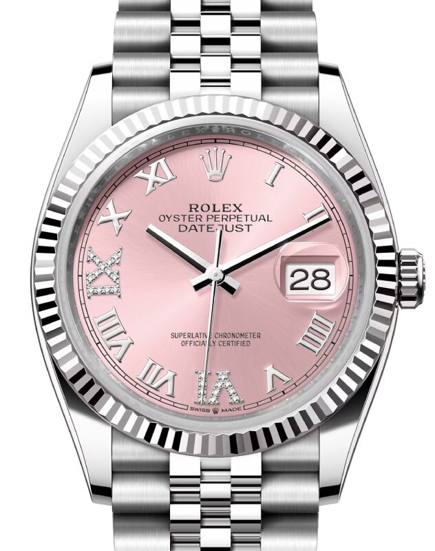 Rolex Datejust 36 36 mm 126234PRDJ Steel/White Gold Pink