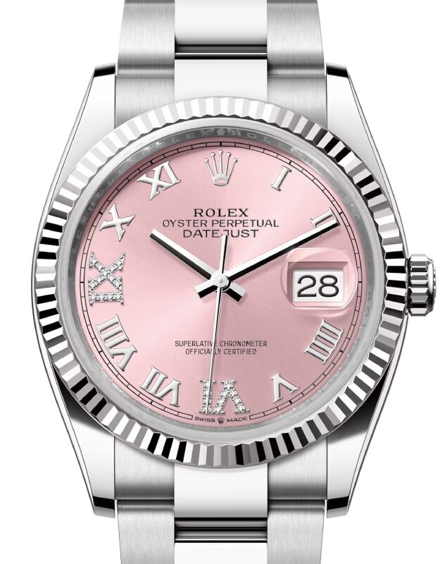 Rolex Datejust 36 36 mm 126234PRDO Steel/White Gold Pink