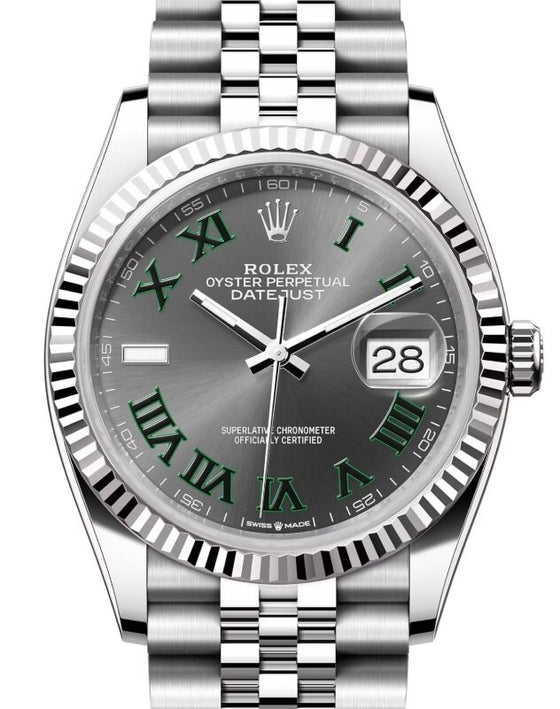 Rolex Datejust 36 36 mm 126234SRJ Steel/White Gold Slate