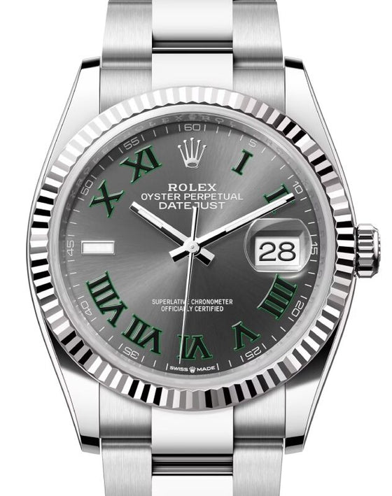Rolex Datejust 36 36 mm 126234SRO Steel/White Gold Slate