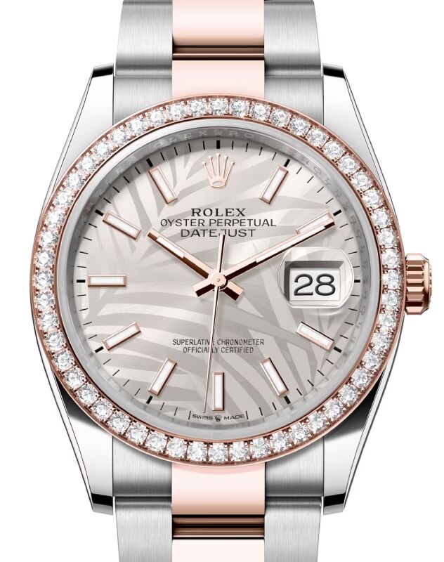 Rolex Datejust 36 36 mm 126281RBRPSSO Steel/Rose Gold/Diamonds Silver