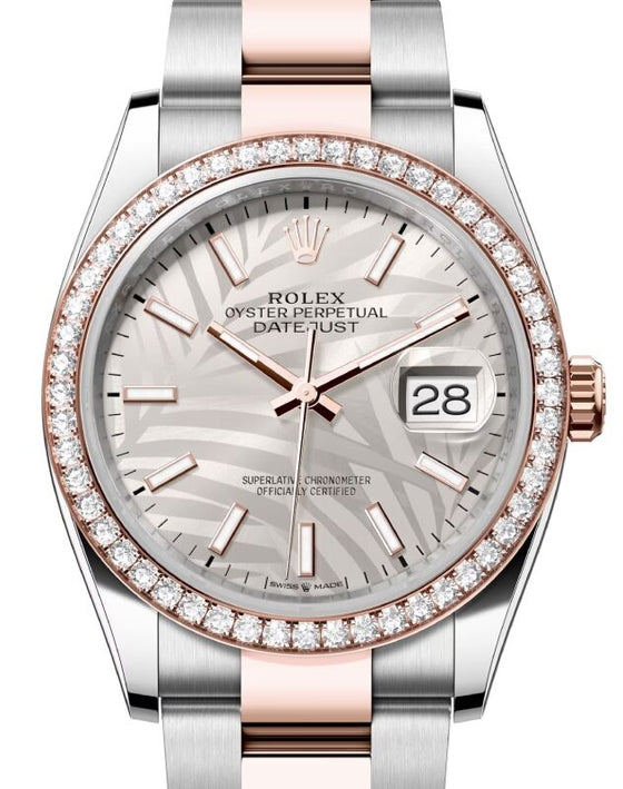 Rolex Datejust 36 36 mm 126281RBRPSSO Steel/Rose Gold/Diamonds Silver