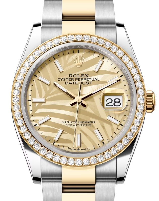Rolex Datejust 36 36 mm 126283RBRCDDO Steel/Yellow Gold/Diamonds Golden
