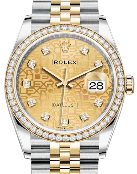 Rolex Datejust 36 36 mm 126283RBRCJDJ Steel/Yellow Gold/Diamonds Champagne