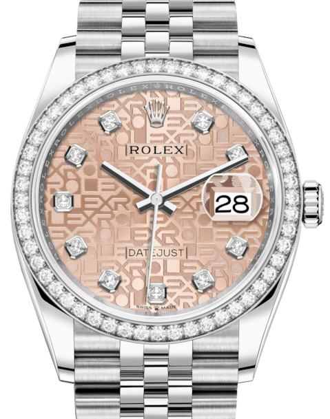 Rolex Datejust 36 36 mm 126284RBRPJDJ Steel/White Gold/Diamonds Pink