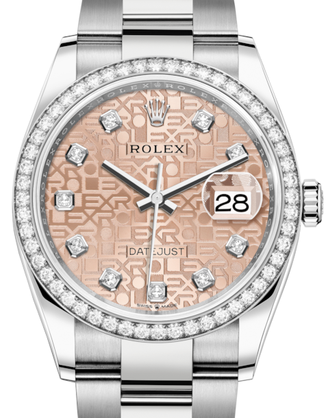 Rolex Datejust 36 36 mm 126284RBRPJDO Steel/White Gold/Diamonds Pink