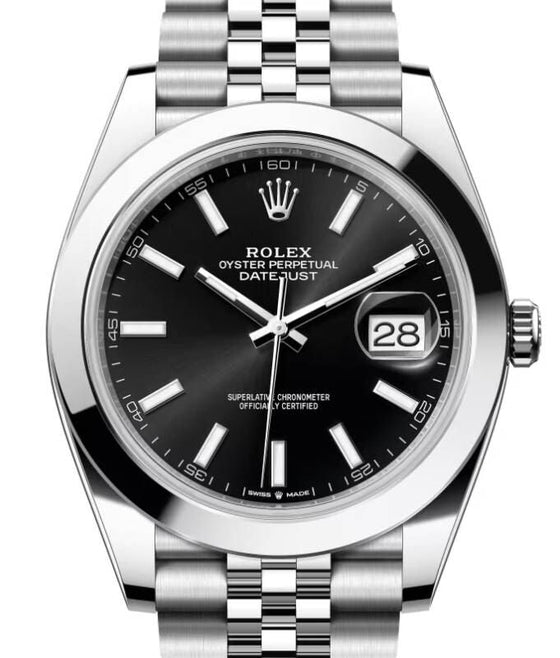 Rolex Datejust 41 41 mm 126300BLKSJ Steel Black
