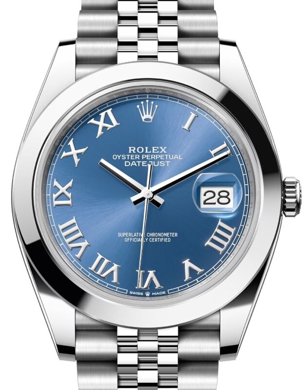 Rolex Datejust 41 41 mm 126300BLRJ Steel Blue
