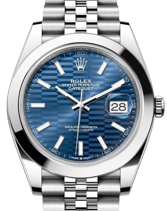Rolex Datejust 41 41 mm 126300BLUFMJ Steel Blue