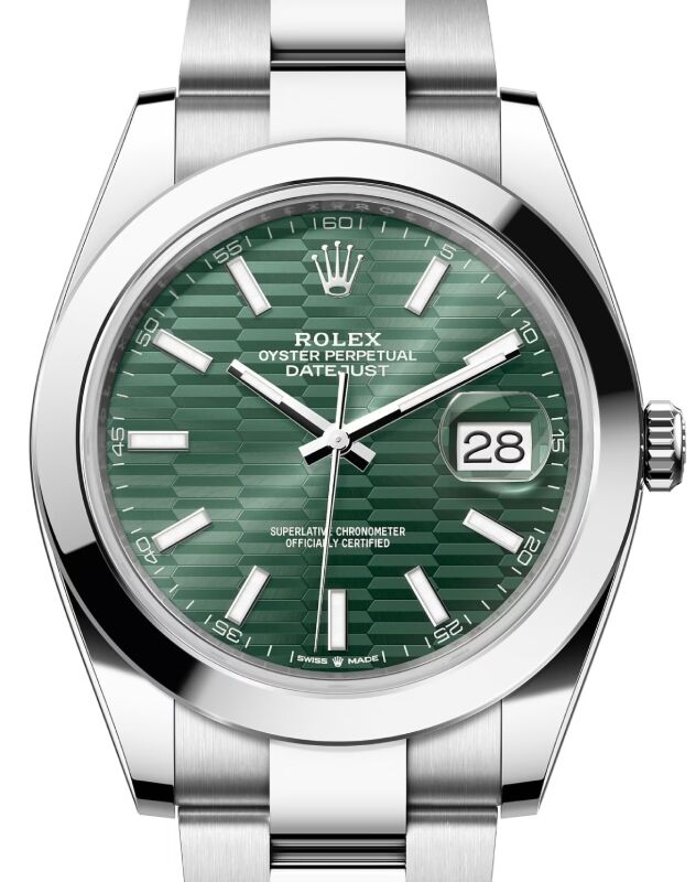 Rolex Datejust 41 41 mm 126300GRFMSO Steel Green
