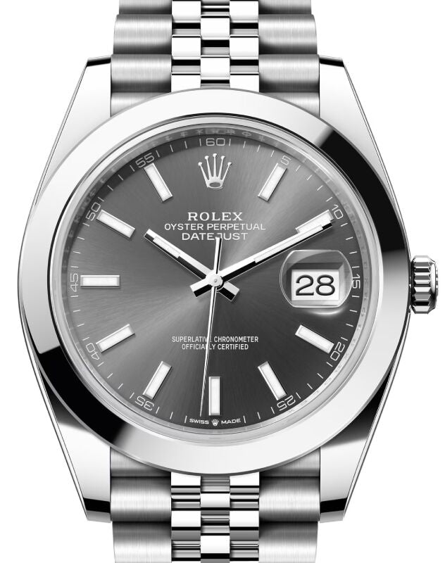 Rolex Datejust 41 41 mm 126300RSJ Steel Slate