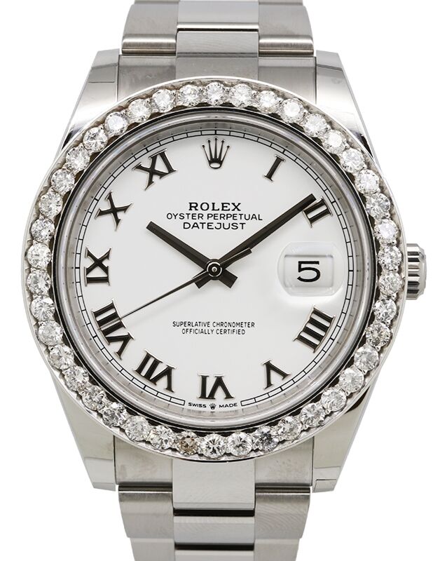 Rolex Datejust 41 41 mm 126300WRDO Steel/White Gold/Diamonds White