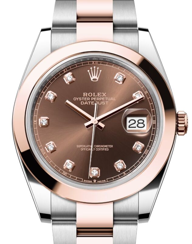 Rolex Datejust 41 41 mm 126301CHODO Steel/Rose Gold Chocolate