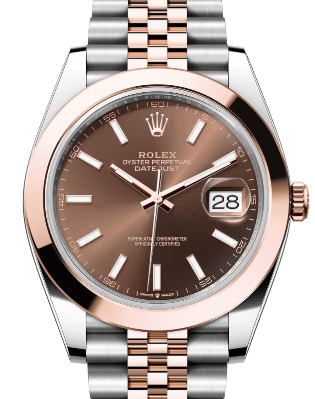 Rolex Datejust 41 41 mm 126301CHSJ Steel/Rose Gold Chocolate