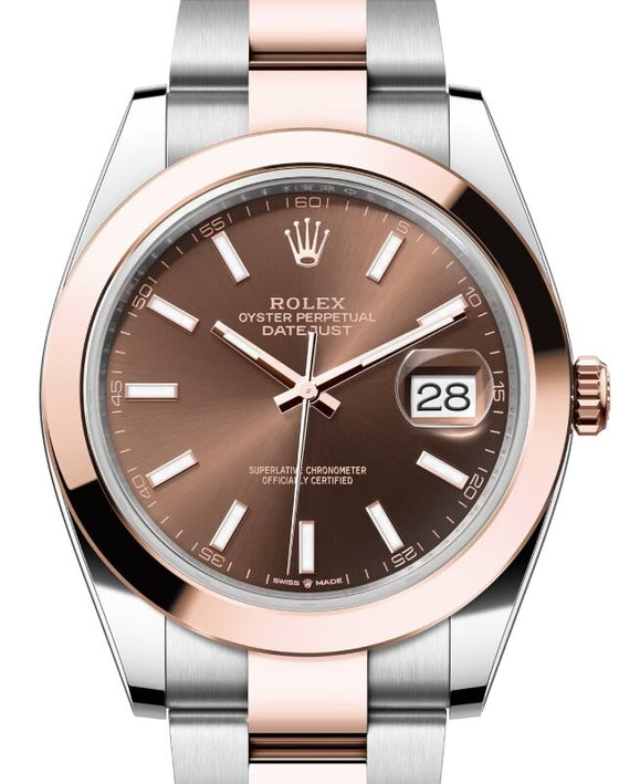 Rolex Datejust 41 41 mm 126301CSO Steel/Rose Gold Chocolate