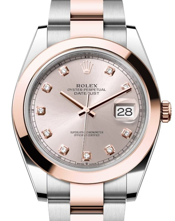 Rolex Datejust 41 41 mm 126301SUNDO Steel/Rose Gold Sundust