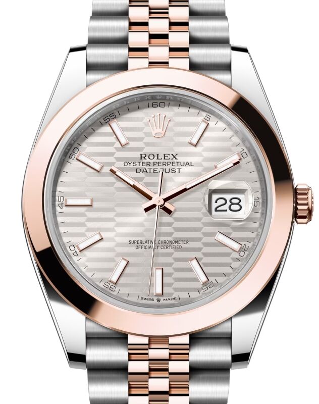 Rolex Datejust 41 41 mm 126301SVFMSJ Steel/Rose Gold Silver