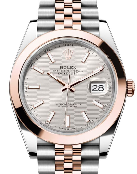 Rolex Datejust 41 41 mm 126301SVFMSJ Steel/Rose Gold Silver