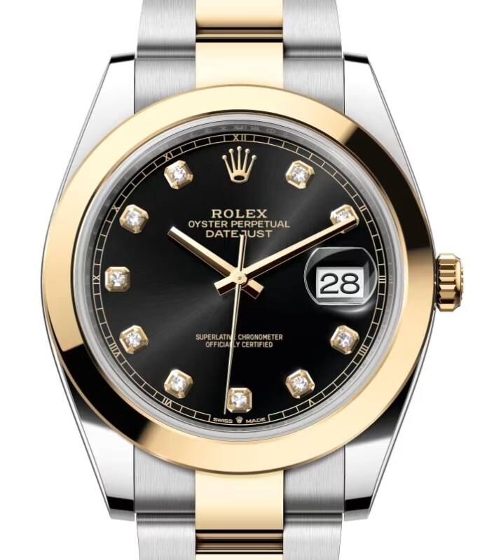 Rolex Datejust 41 41 mm 126303BLKDO Steel/Yellow Gold Black