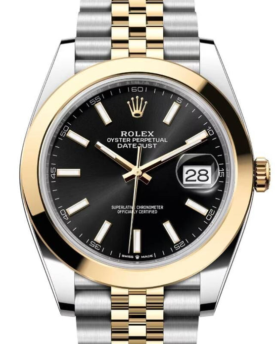 Rolex Datejust 41 41 mm 126303BSJ Steel/Yellow Gold Black