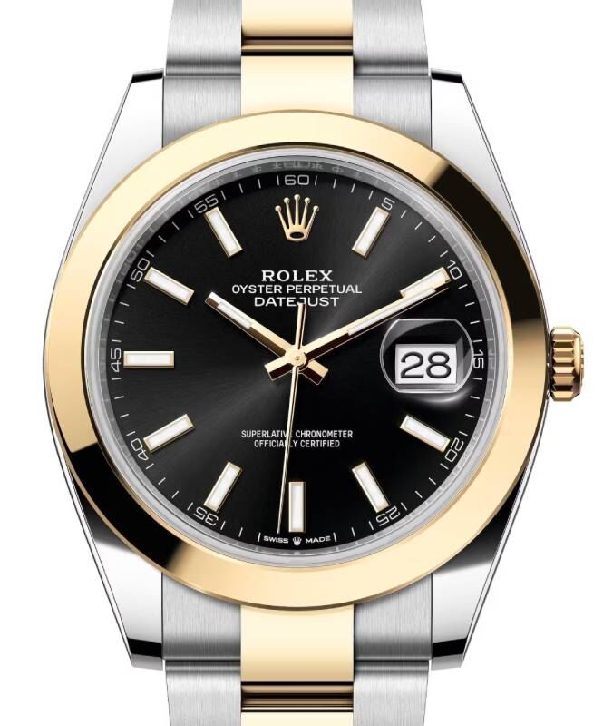 Rolex Datejust 41 41 mm 126303BSO Steel/Yellow Gold Black