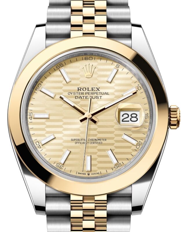 Rolex Datejust 41 41 mm 126303GLFMJ Steel/Yellow Gold Golden