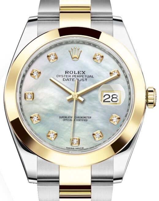 Rolex Datejust 41 41 mm 126303MOPDO Steel/Yellow Gold White Mother of Pearl
