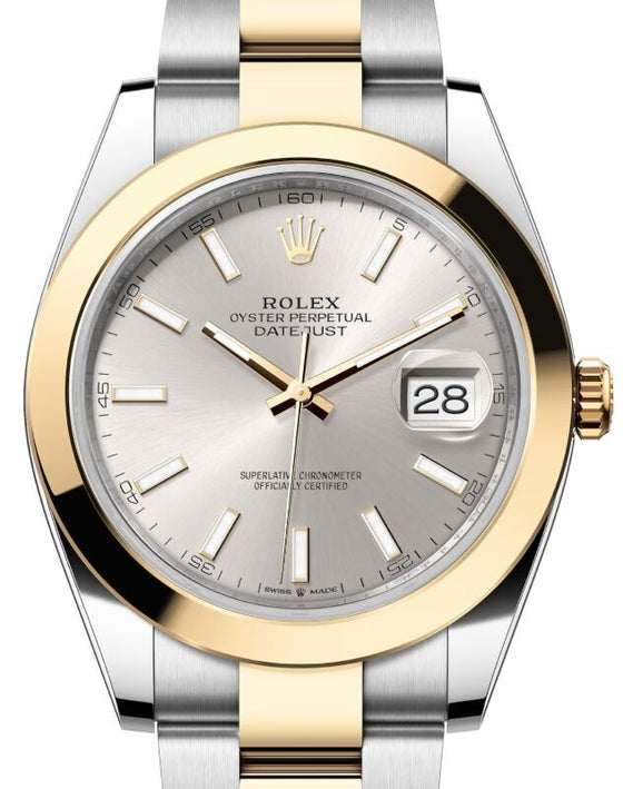 Rolex Datejust 41 41 mm 126303SLVSO Steel/Yellow Gold Silver
