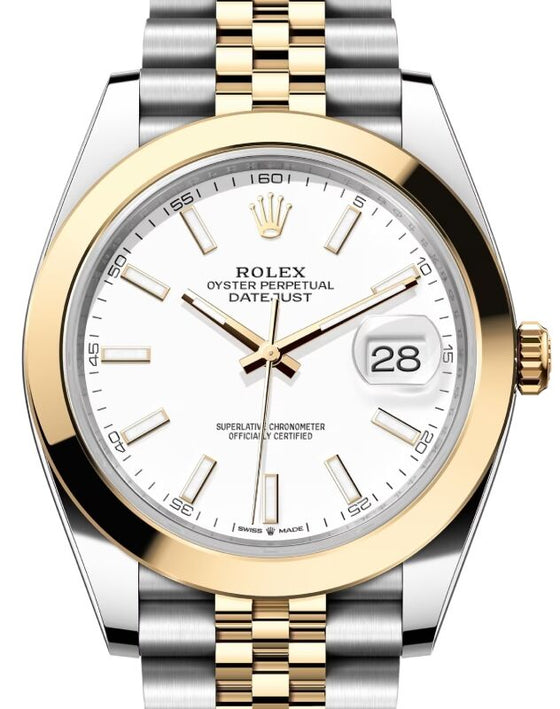 Rolex Datejust 41 41 mm 126303WSJ Steel/Yellow Gold White