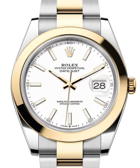 Rolex Datejust 41 41 mm 126303WSO Steel/Yellow Gold White