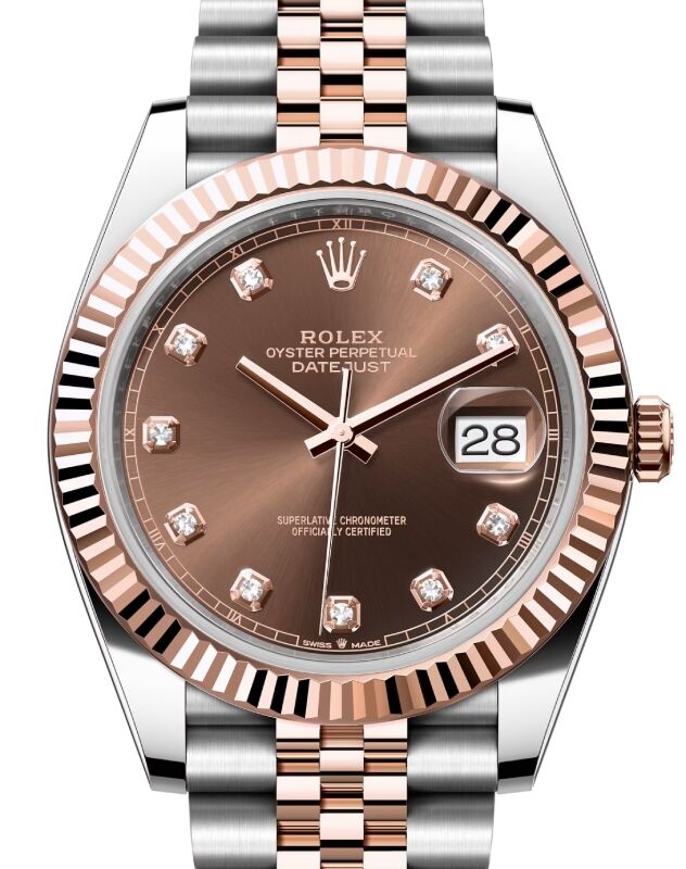 Rolex Datejust 41 41 mm 126331CDJ Steel/Rose Gold Chocolate