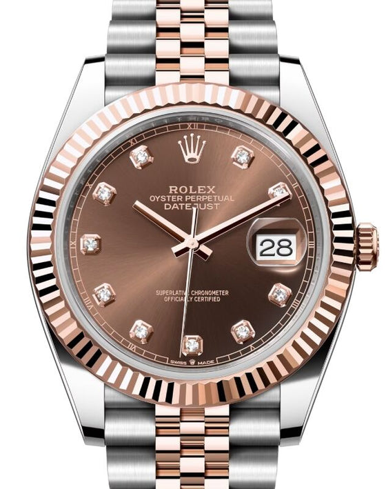 Rolex Datejust 41 41 mm 126331CDJ Steel/Rose Gold Chocolate