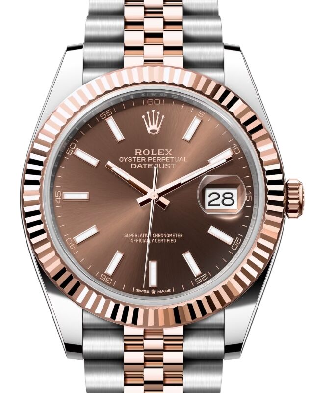 Rolex Datejust 41 41 mm 126331CSJ Steel/Rose Gold Chocolate