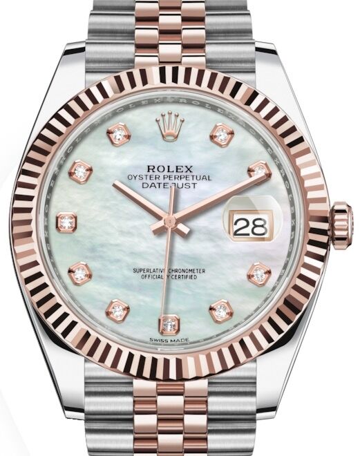 Rolex Datejust 41 41 mm 126331MDJ Steel/Rose Gold White Mother of Pearl