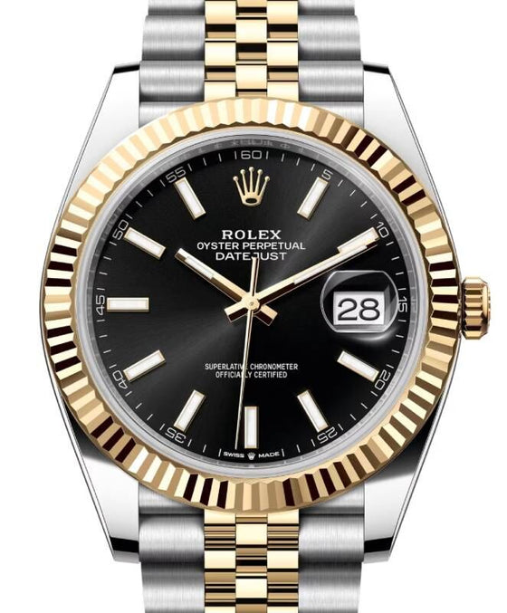 Rolex Datejust 41 41 mm 126333BSJ Steel/Yellow Gold Black
