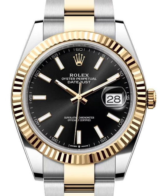 Rolex Datejust 41 41 mm 126333BSO Steel/Yellow Gold Black