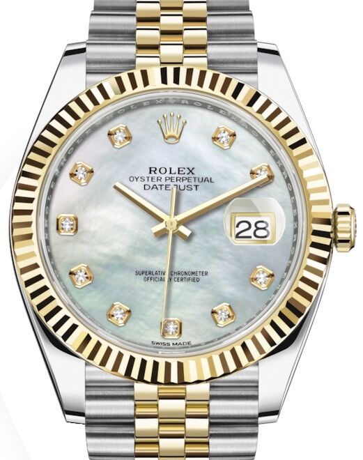 Rolex Datejust 41 41 mm 126333MOPDJ Steel/Yellow Gold White Mother of Pearl