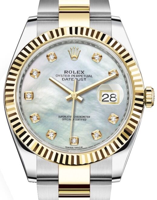 Rolex Datejust 41 41 mm 126333MOPDO Steel/Yellow Gold White Mother of Pearl