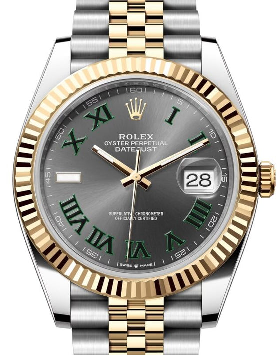 Rolex Datejust 41 41 mm 126333SRJ Steel/Yellow Gold Slate