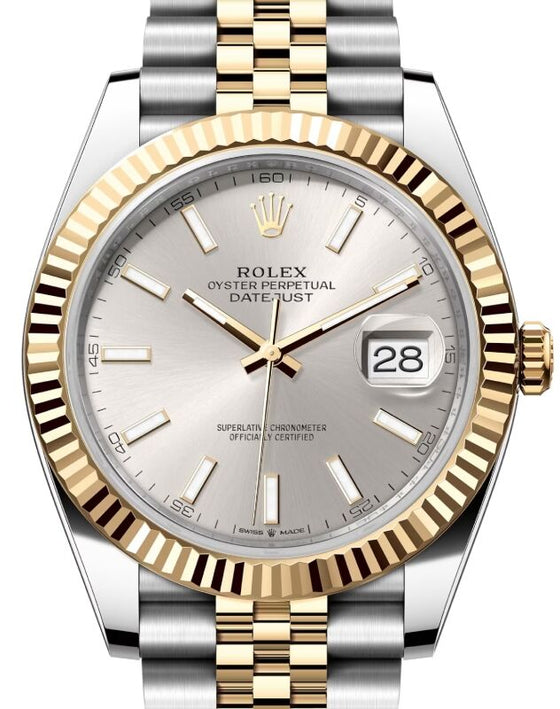 Rolex Datejust 41 41 mm 126333SSJ Steel/Yellow Gold Silver
