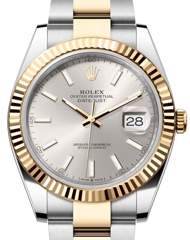 Rolex Datejust 41 41 mm 126333SSO Steel/Yellow Gold Silver
