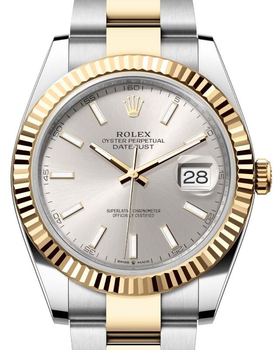 Rolex Datejust 41 41 mm 126333SSO Steel/Yellow Gold Silver