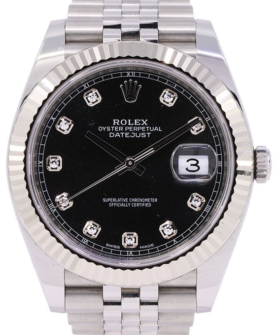 Rolex Datejust 41 41 mm 126334BLKDJ-1 Steel/White Gold Black