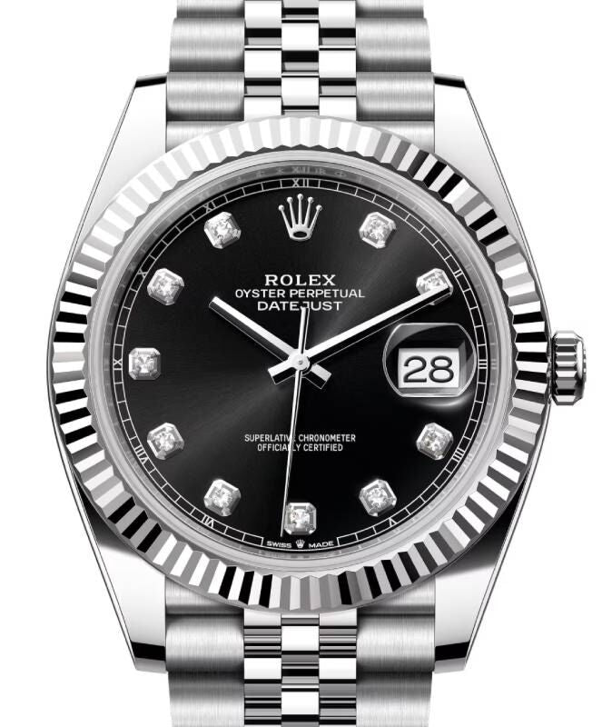 Rolex Datejust 41 41 mm 126334BLKDJ Steel/White Gold Black