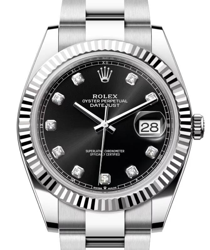 Rolex Datejust 41 41 mm 126334BLKDO Steel/White Gold Black