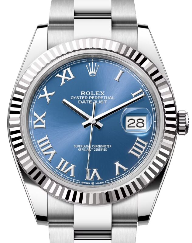 Rolex Datejust 41 41 mm 126334BLRO Steel/White Gold Blue