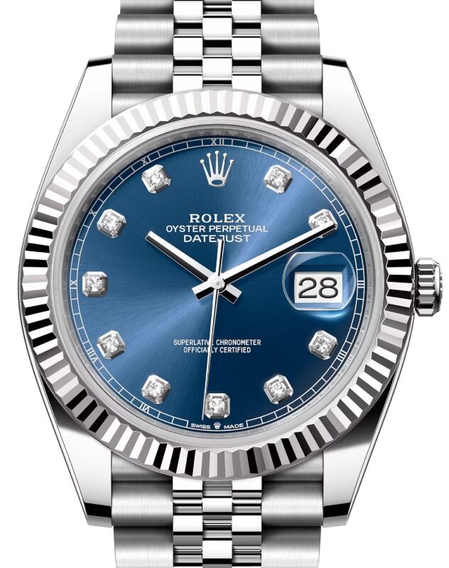 Rolex Datejust 41 41 mm 126334BLUDJ Steel/White Gold Blue