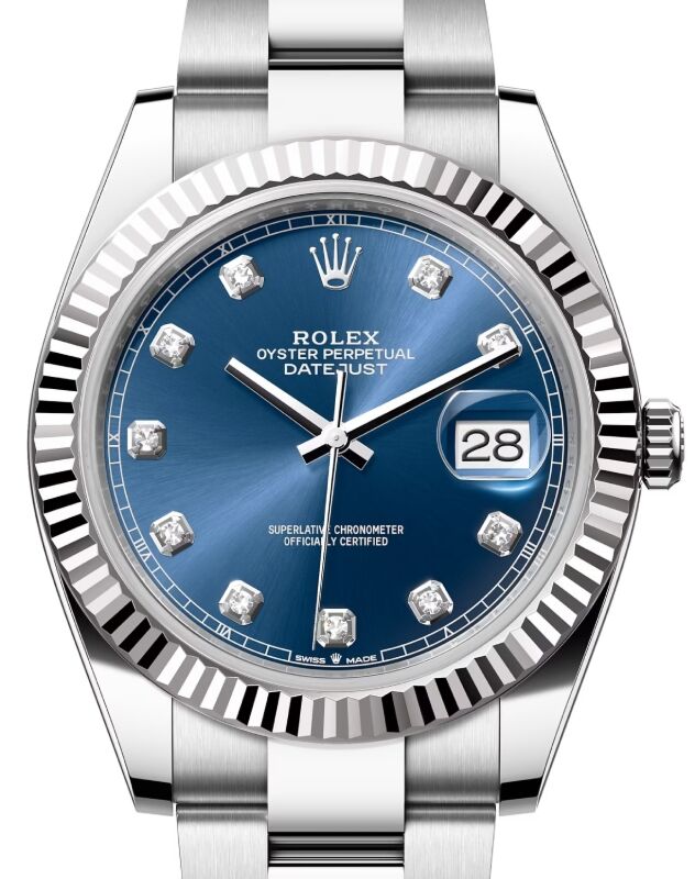 Rolex Datejust 41 41 mm 126334BLUDO Steel/White Gold Blue